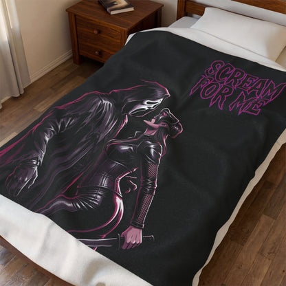 Scream For Me Velveteen Plush Blanket