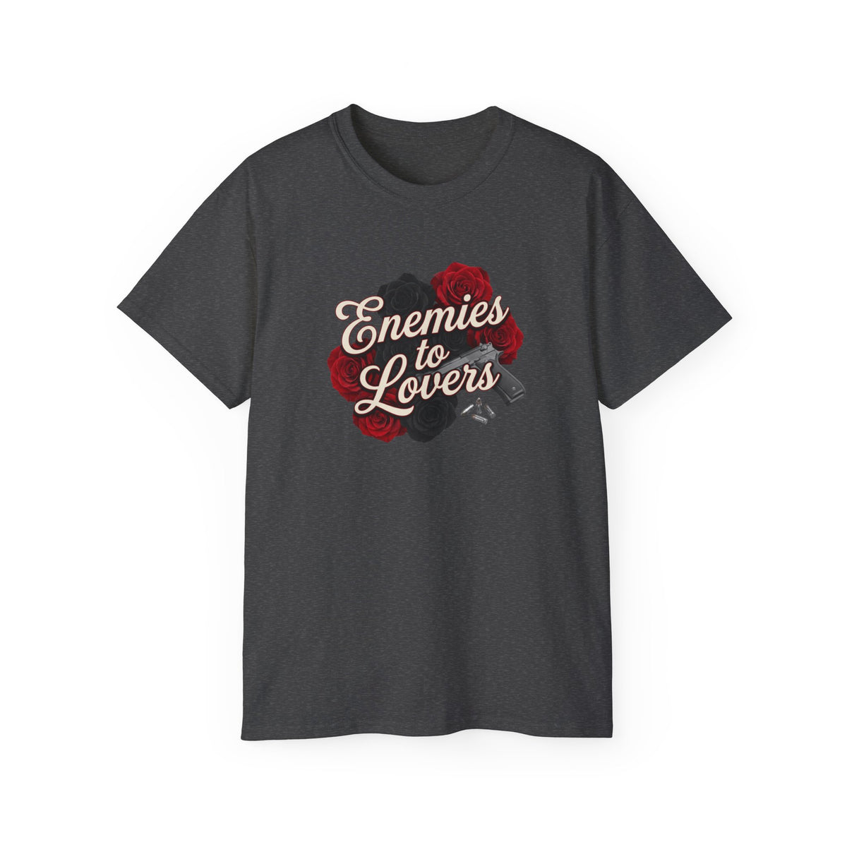 Enemies to Lovers Tee — Romantic Rose Graphic Shirt
